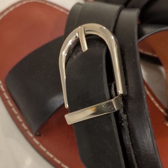 Joie Landri Buckle Leather Mules in Black - Picture 8 of 10